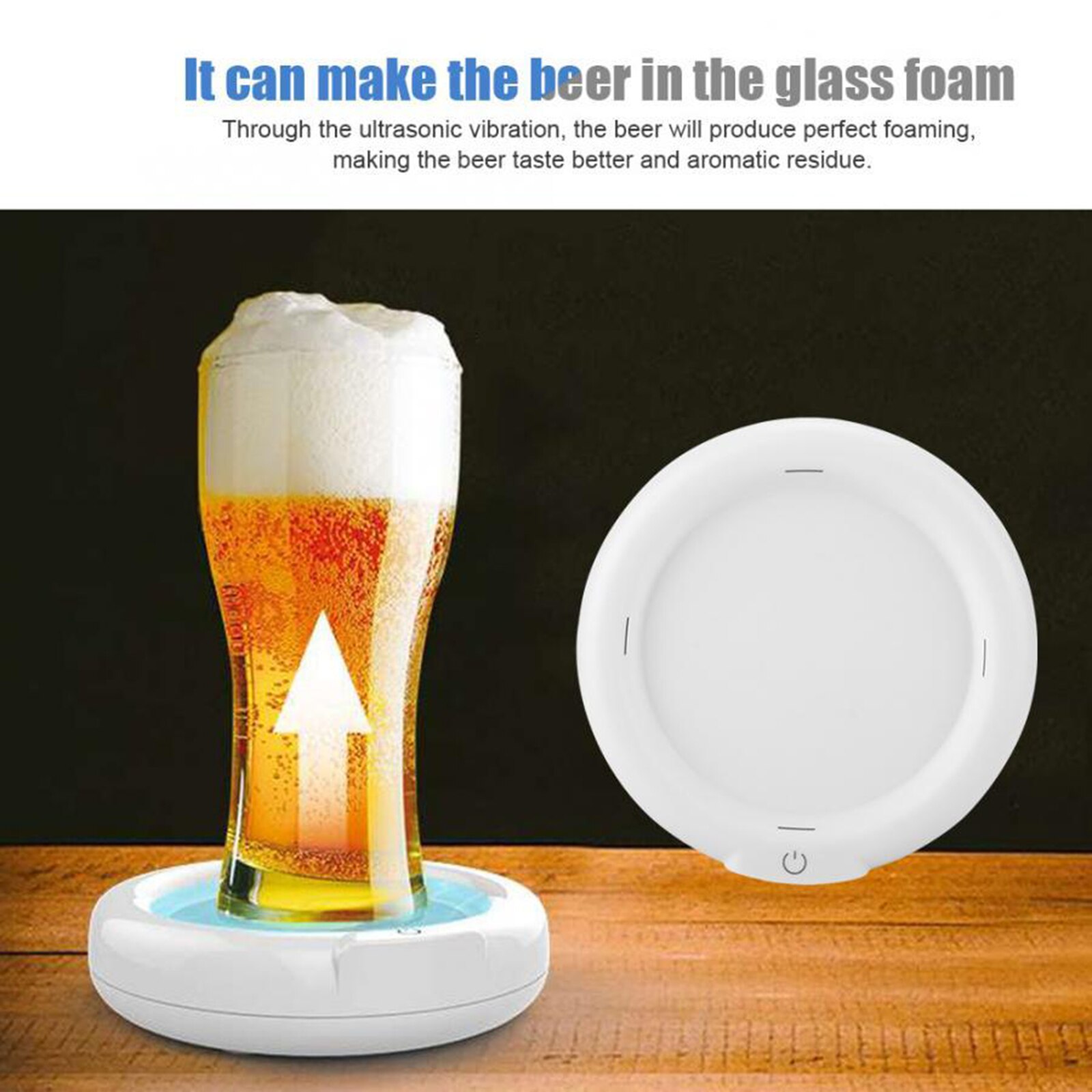 Burbujeador de cerveza no ultrasónico, 3,7 V, para reuniones de negocios