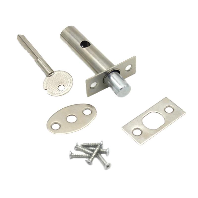 1 Set Door Rack Bolts Dead Bolt Lock Star Security Spare Hardware Strong For Home Door Bolt Iron Tool S8Z2