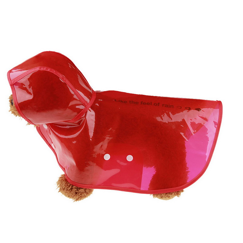 Imperméable chien imperméable vêtements pour animaux de compagnie imperméable Transparent vêtements légers imperméable pour petit chien imperméable avec capuche