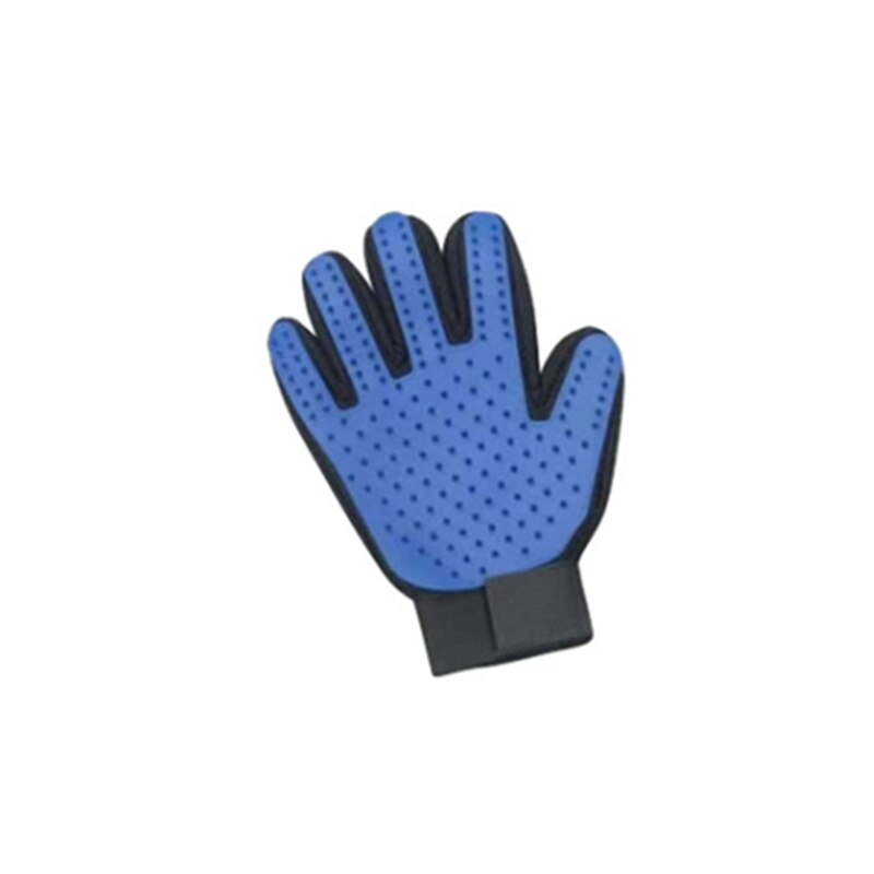 Kat Haar Handschoenen Siliconen Handschoenen Hond Haar Handschoenen Kat Haar Handschoenen Huisdier Schoonmaken Handschoenen Massage Borstel: Blue / Left hand