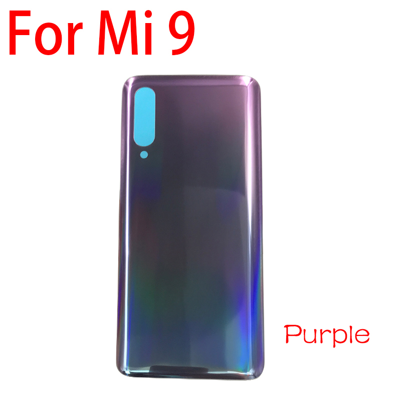 Wymiana szkła bateria tylna pokrywa obudowa tylna szklana obudowa z klejem do Xiaomi Mi8 Mi9 Lite Mi 10 5G / 8Se 8 se 9T: Mi 9 purple