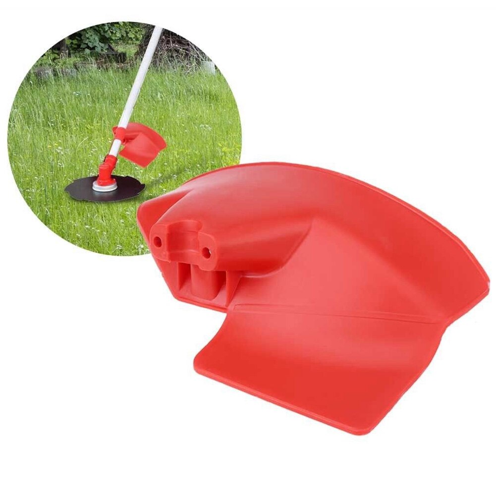 Rode Bescherming Baffle Bosmaaier Guard Tuingereedschap Gras Trimmer Shield Met Klem Plaat Installeren Voor 26 28Mm dia. As