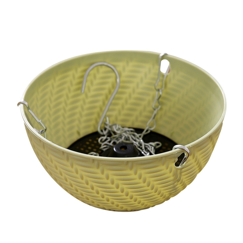 Plants Hanging Basket for Succulents cacti Grasses Drainer Flowers Indoor Outdoor Plant Hanger Flower Basket Hanging Planter: Green