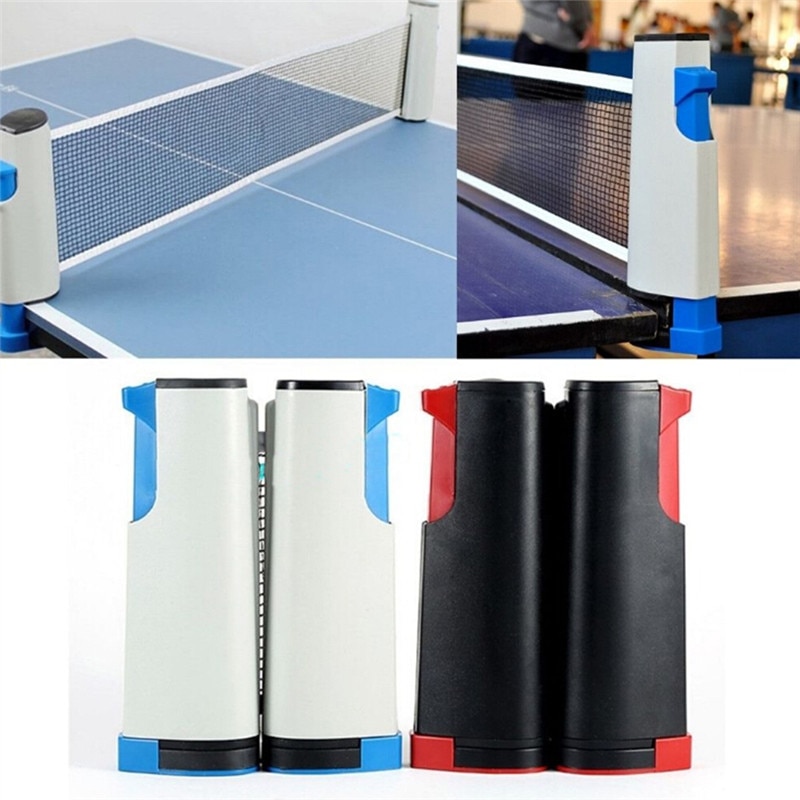 Filet de ping-pong rétractable avec poteaux, maille en platique solide,kit de remplacement pour jouer au tennis de table,