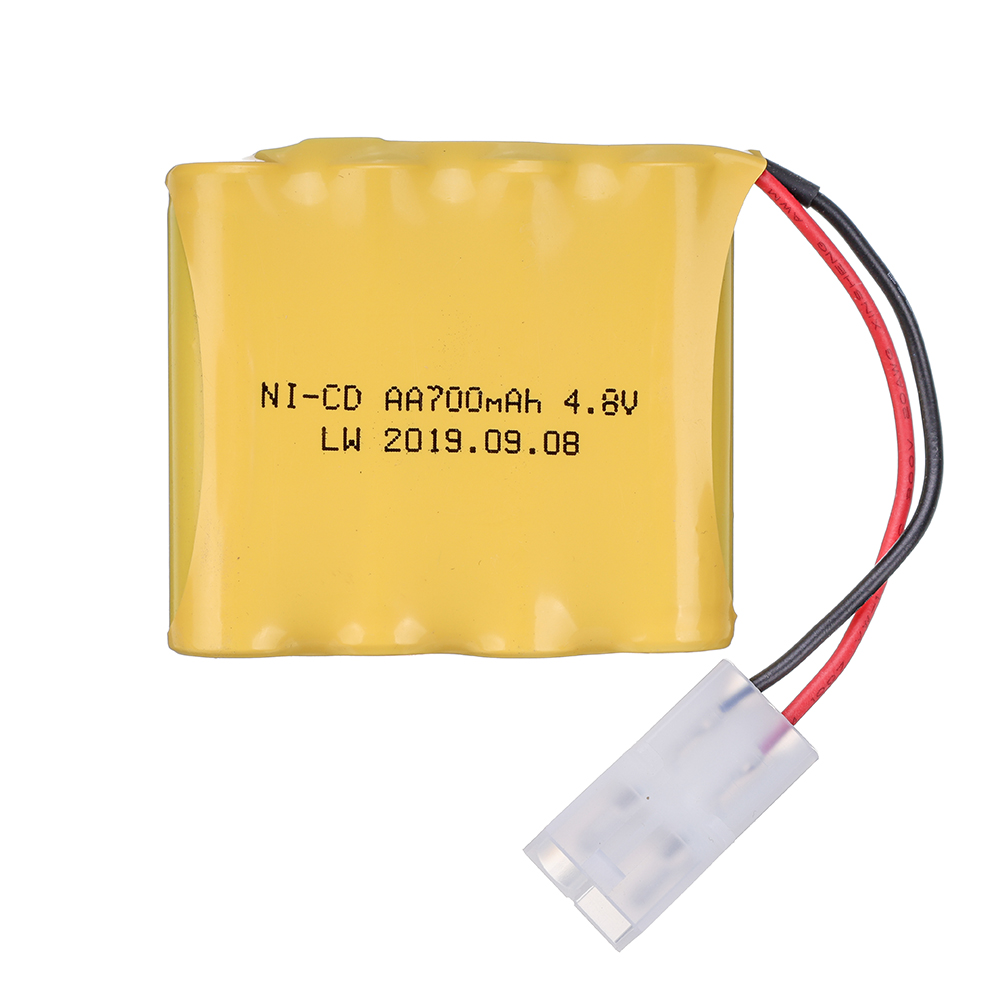 Batería recargable para juguetes eléctricos de control remoto, cargador de 4,8 V, 4,8 mAh, AA, para coche, camión, tanque, barco, enchufe TAMIYA, NI-CD, 700 V