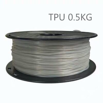 0.5KG TPU 3D Printer filament 1.75mm 500g Flex Soft Elastomer Rubber Material for 3D Printer Consumables: Gray