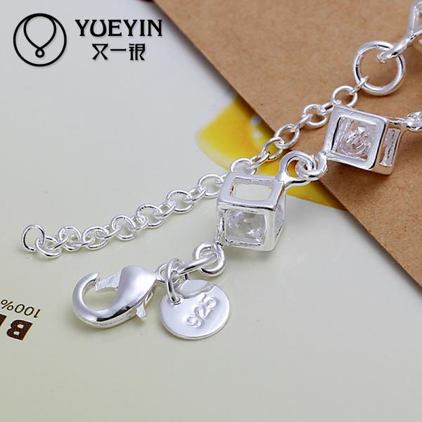Silber überzogene armband für frauen männer Liebhaber Unisex silber Schmuck hand kette ornamente