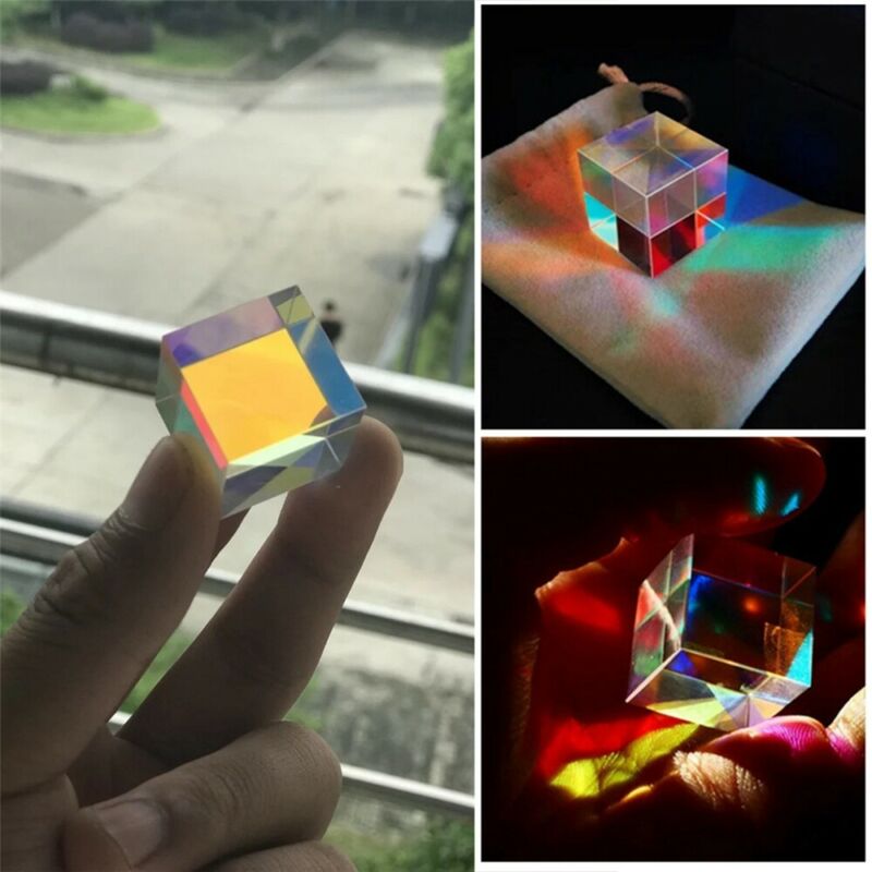 12.7mm dichroic terninger optisk prisma glasprisma dichroitischer glas würfel