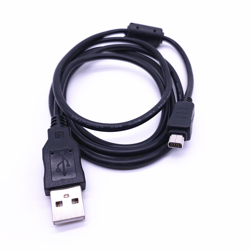 Cable de datos USB de 1,5 M para Olympus CB-USB5, USB 6, CB, USB 5, CB-USB6, negro, serie FE FE-120, FE-130, FE-140, FE-200