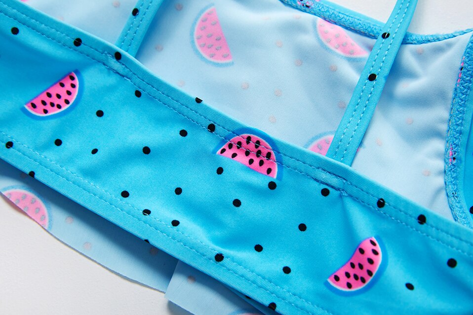 Mädchen Badeanzug 2-teilig Mit Rüschen - LSF 50+ Sonnenschutz Für Strand & Pool