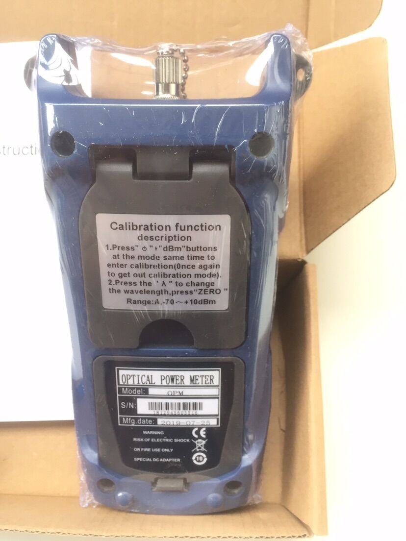 -70 ~ + 10dBm Optische Power Meter Fiber Optic Tester Opm Met Sc Fc Connector