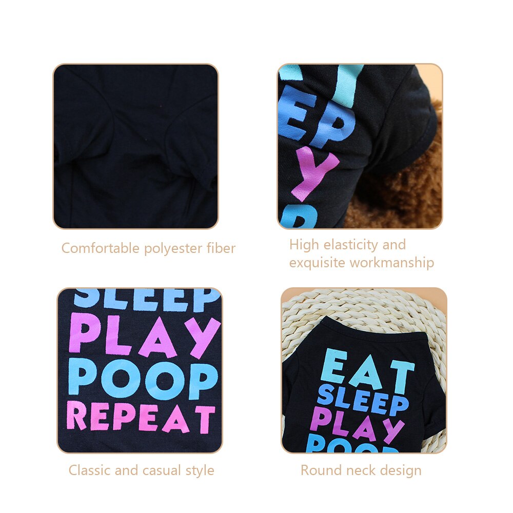 Sommer print t-shirts hund kortærmet kæledyr tøj nyeste festival fest kæledyr kostume cool hund tøj til hunde 1-6.5kg
