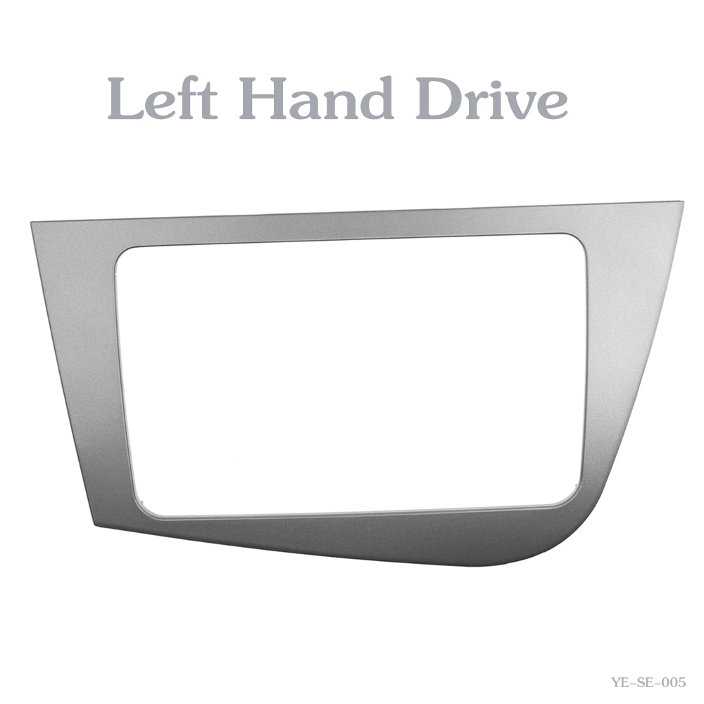 Marco de coche 2 Din, Fascia de Radio para Seat Leon, mano izquierda/derecha, tablero de conducción, Kit de instalación de moldura de CD, placa frontal, marco de Panel envolvente