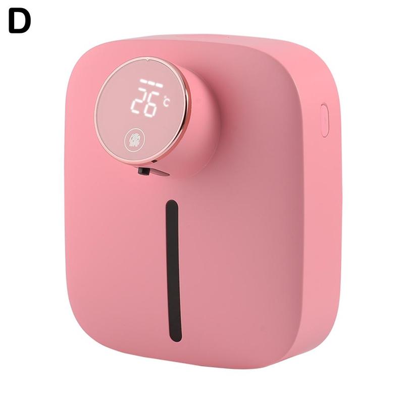 Automatic Soap Dispenser Wall Mount Rechargeable Touchless Soap 2022 Dispens Foaming P5T3: pink