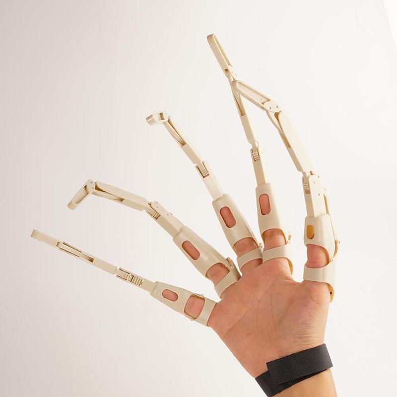 Halloween Articulated Fingers 3D Printed Articulated Finger Extensions Cosplay Props Horror Ghost Claw Props Movable Finger: White right hand
