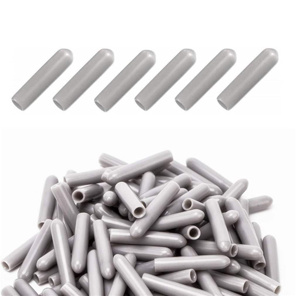 \ 100Pcs Vaatwasser Cap Beschermhoes Draad Cap Stalen Buis End Beschermhoes Rubber Cap Plank Cap Vaatwasser Accessoires: grey