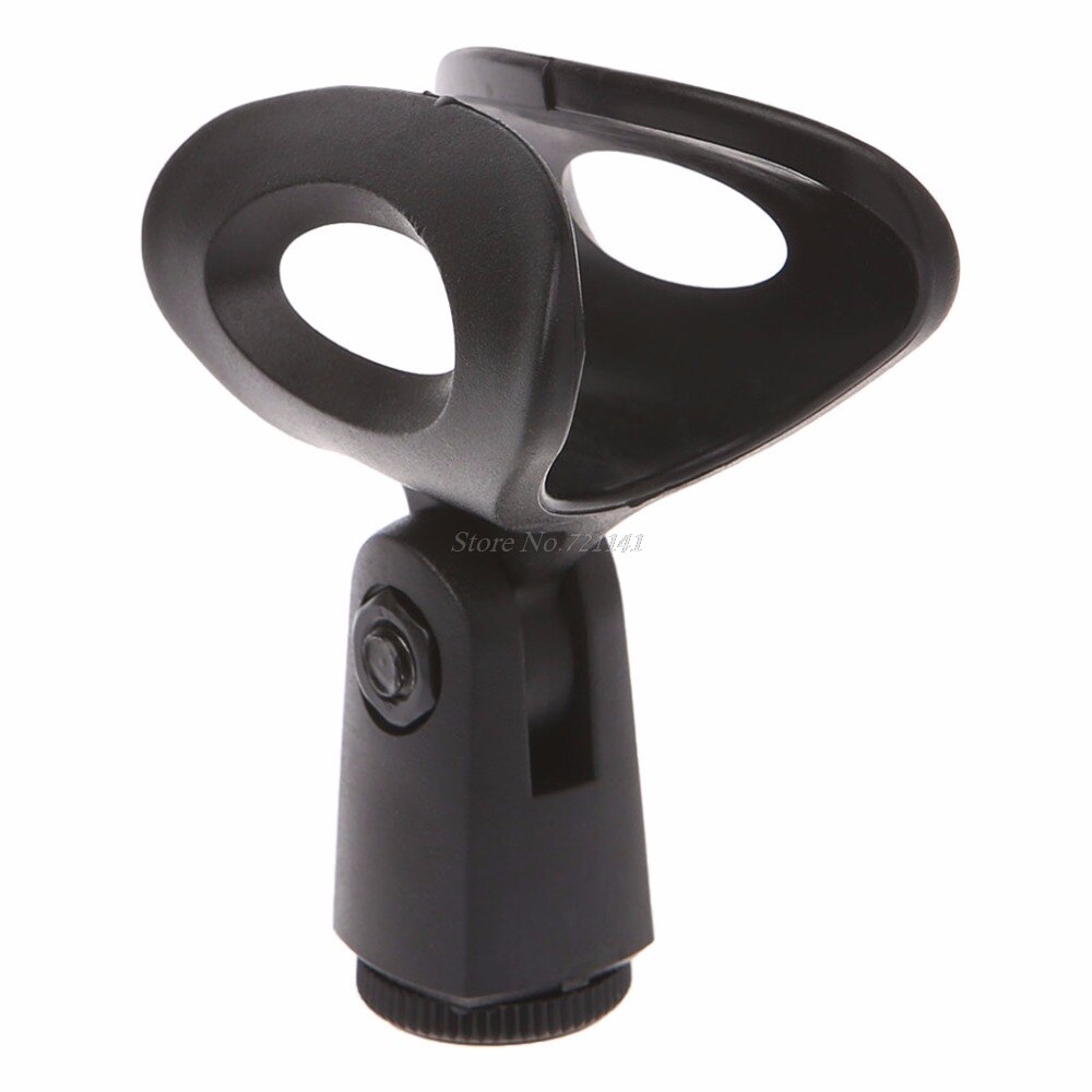 Flexible Microphone Mic Stand Accessory Plastic Clamp Clip Holder Mount Black Electronics Stocks
