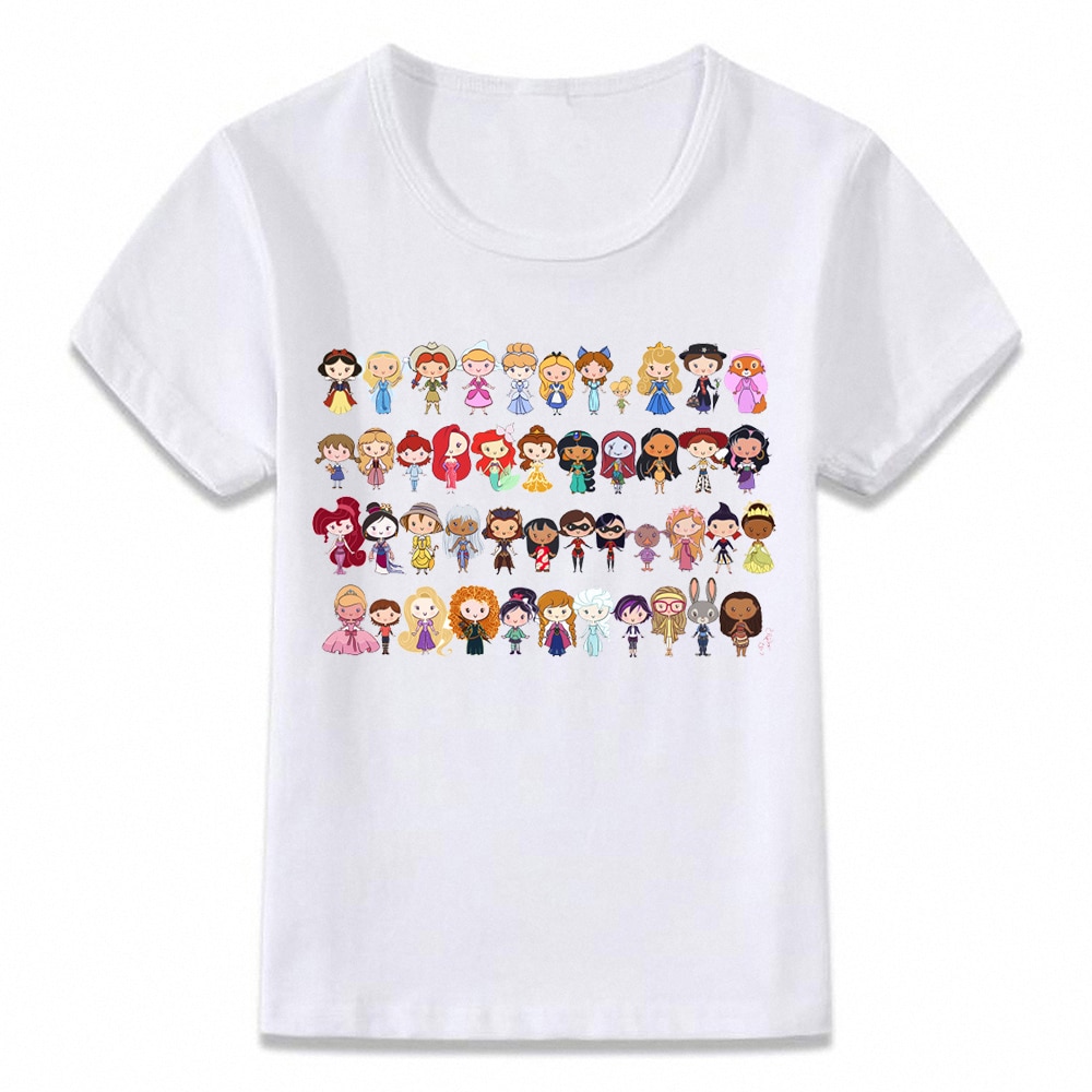 T-shirt pour enfants, vêtements impressionnants petites Princesses, pour garçons et filles