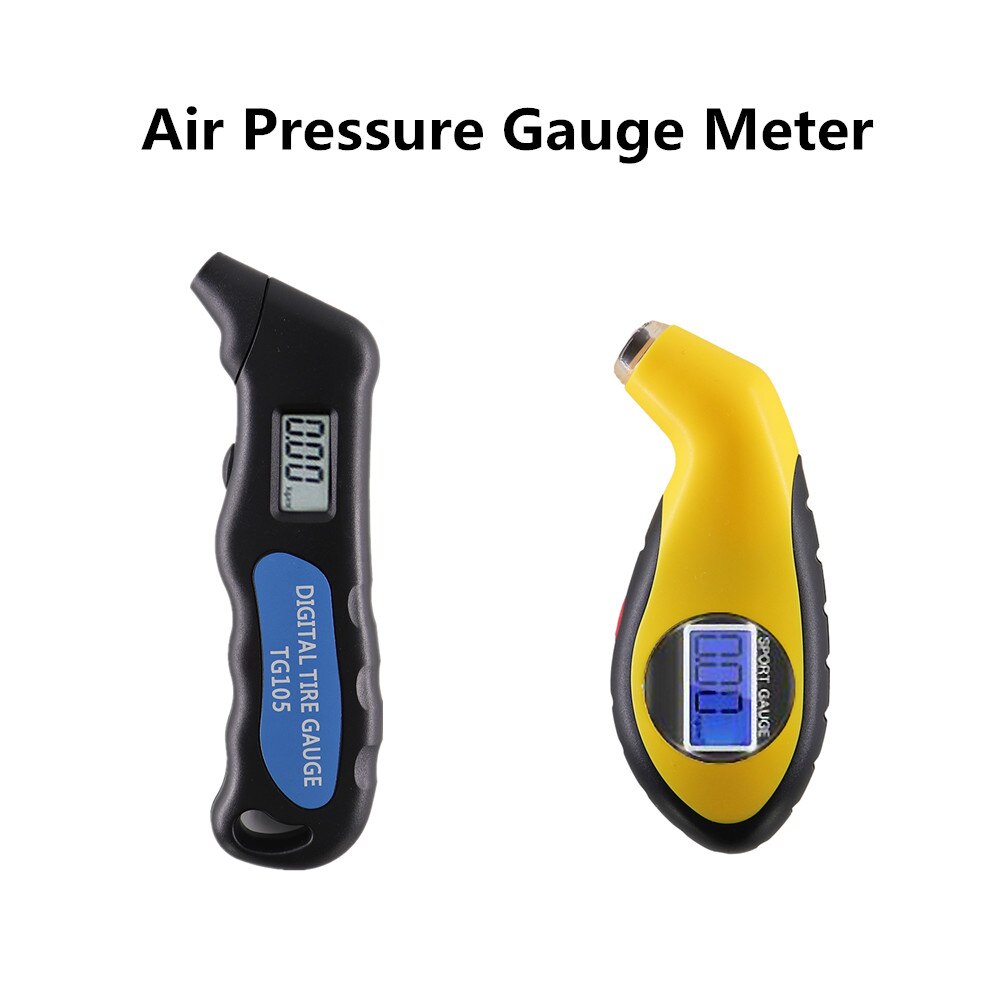 Digitale Auto Reifen Reifen Luft Manometer Meter LCD Anzeige Manometer Barometer Tester für Auto Lkw Motorrad Fahrrad TG105