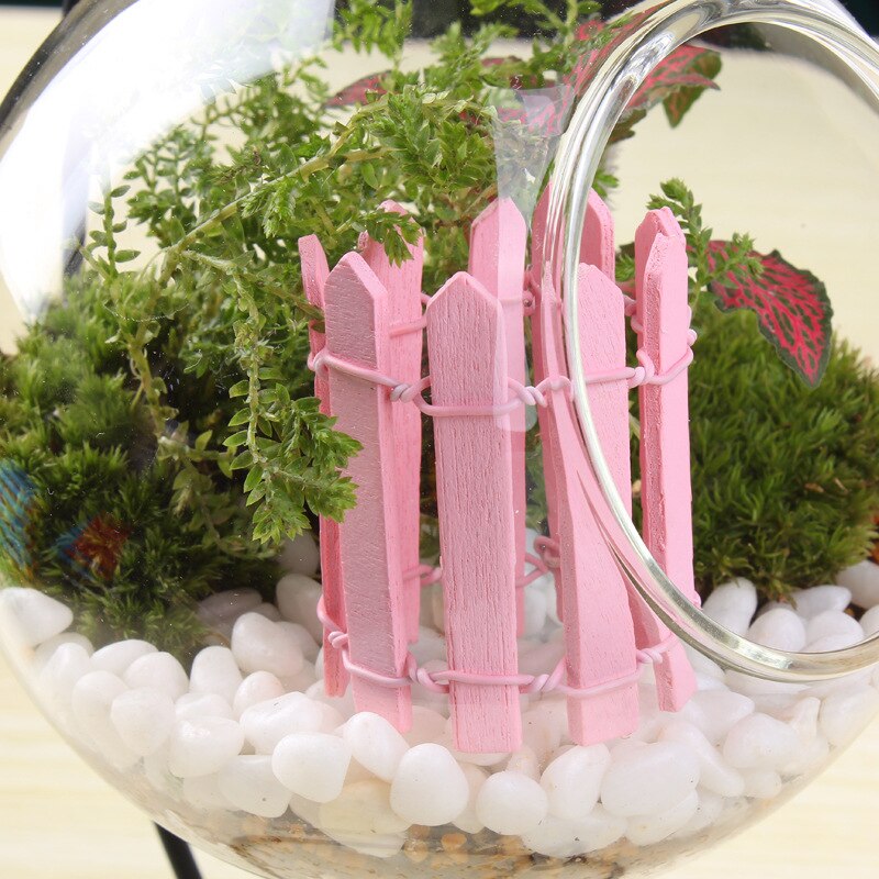 Multicolor Hout Hek Palissade Miniatuur Fairy Tuin Home Huizen Decoratie Mini Craft Micro Landschapsarchitectuur Decor DIY Accessoires