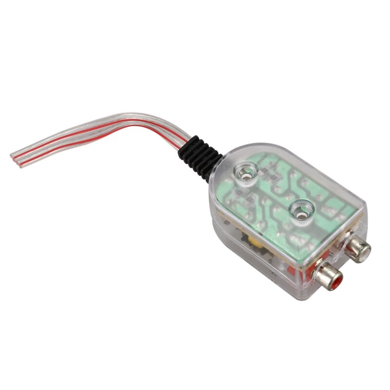 Adaptador de altavoz a RCA para coche, convertidor de alta a baja impedancia, para vehículos