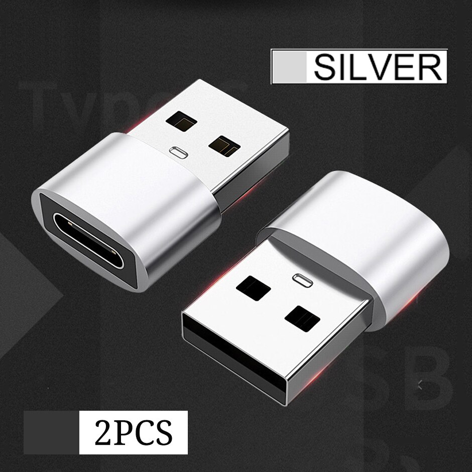 2Stck USB Zu Typ C OTG Adapter USB USB-C Männlich Zu Mikro USB Typ-c Weibliche Konverter Für iPhone 12 Profi Max Stecker OTG Konverter