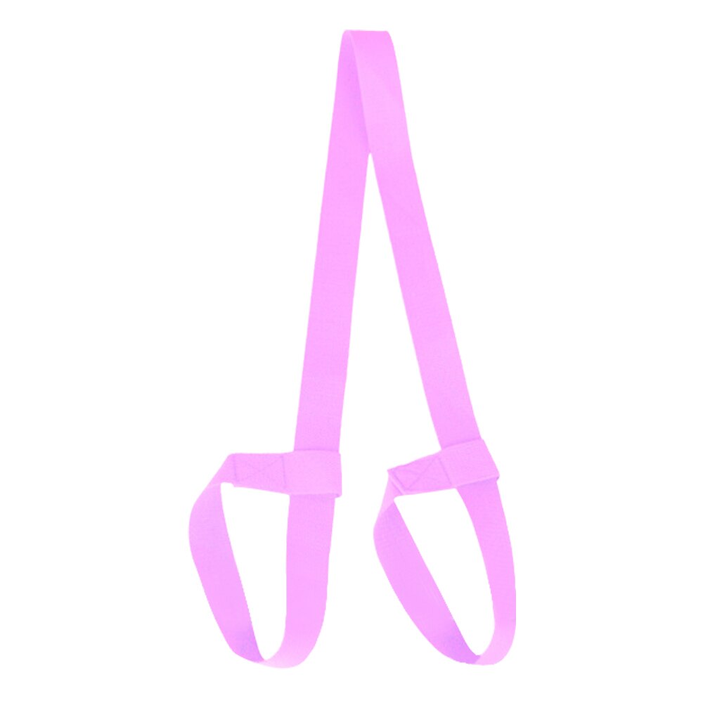 Yogamatte Gurt - Verstellbarer Sling Schulter Trage Gurt - Fitness Übung Elastischer Yoga Gurt: Rosa 1