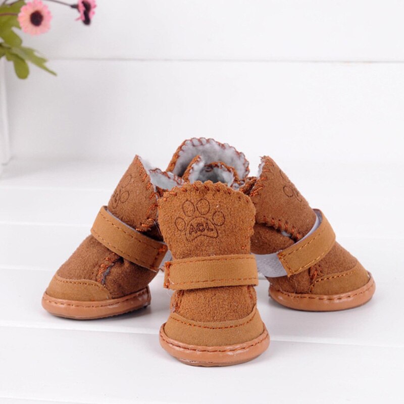 Haustier Hund Schuhe Winter Warme Plus Fleece Stiefel Für Welpen Katze Haustier Schuhe Chihuahua Kleine Hund Schuhe Haustiere Kleidung Liefert