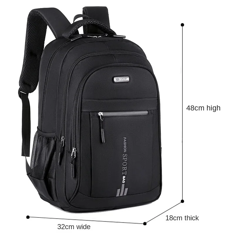 Męskie plecaki Oxford Wodoodporny plecak Biznesowa torba na komputer Casualowe plecaki podróżne Senior High School Student Schoolbag 가방: Niebieski