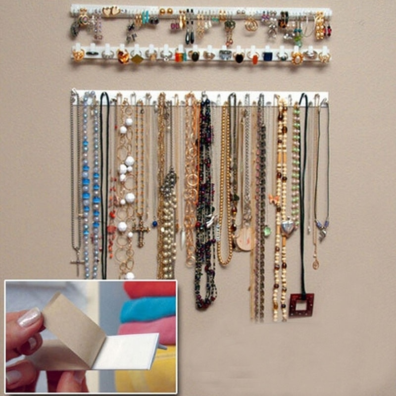 Selfadhesive Earring Necklace Hanger Holder Organ... Grandado