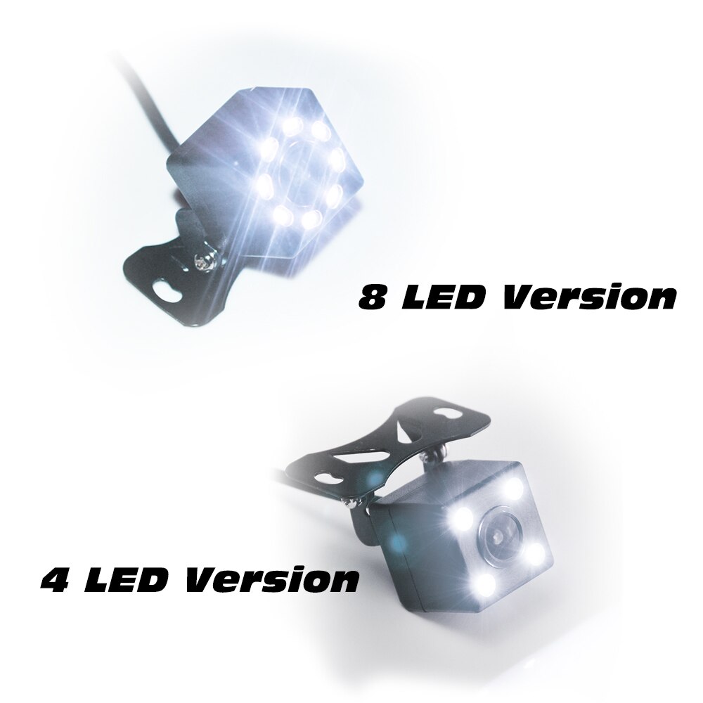 170 Degree 4 LED Night Vision Car Rear View Camera HD Video Waterproof Auto Parking Monitor Reversing CCD