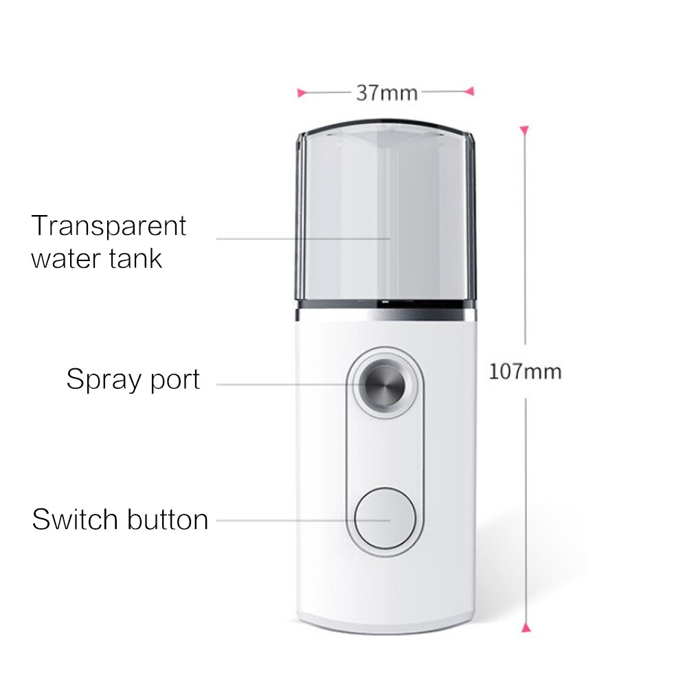 Mist Hydrating Nebulizer Humidifier Nano USB Charge Face Sprayer Mini Tools