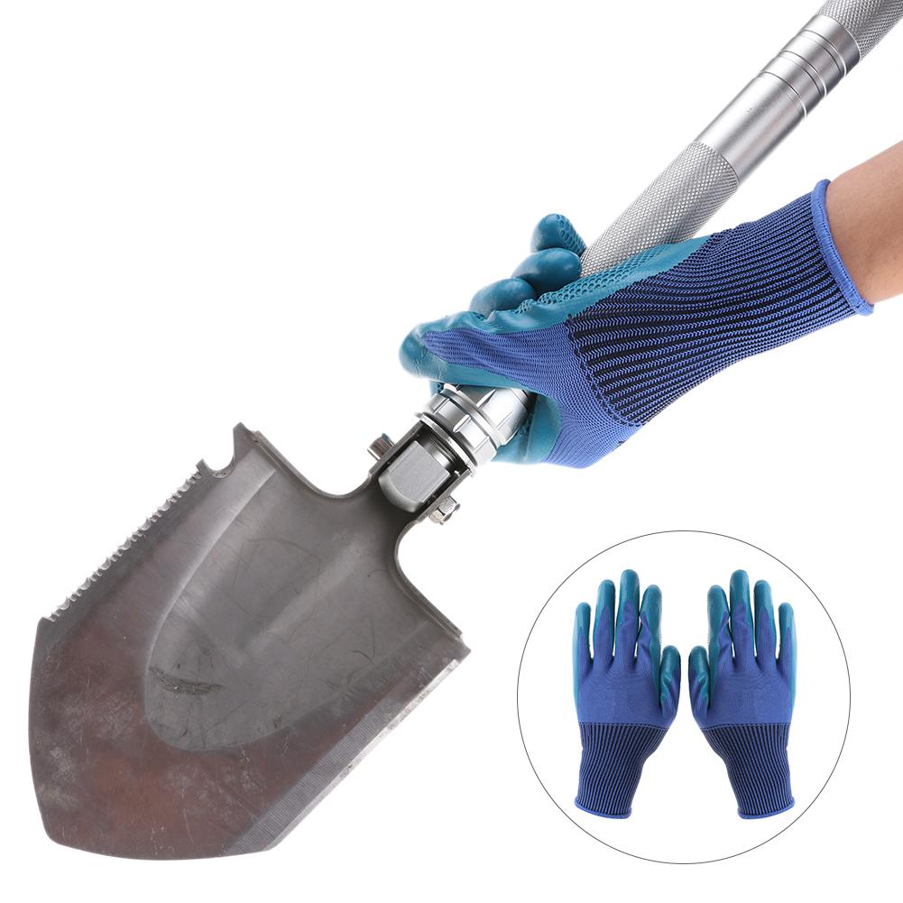 1 paire jardinage jardinage portable ratissage creuser plantation Latex travail gant Butyronitrile antidérapant main Protection jardin gants