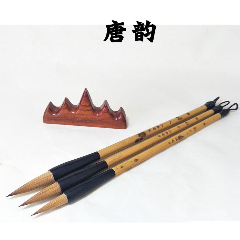 Chinese calligraphy brush wolf pens hard hair maobi art brushes writing painting calligraphy pure weasel hair brush 1pc