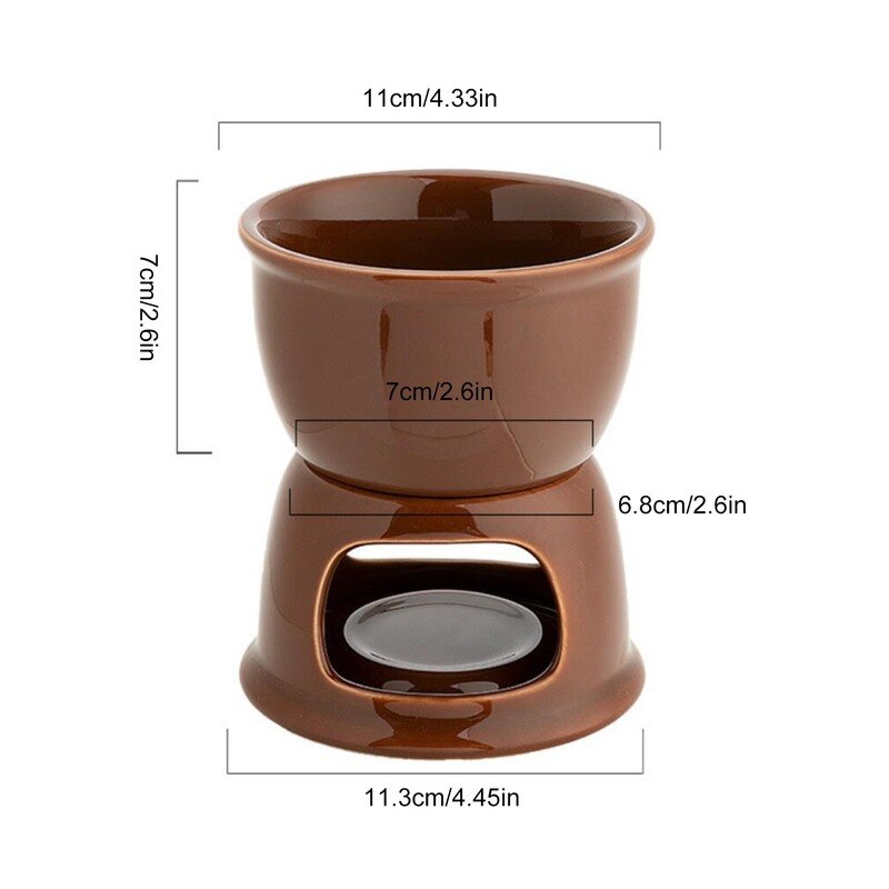 Cheese Pot Small Ceramic Cheese Pot Chocolate Fondue Pot Cheese Porcelain Melting Pots For Tapas