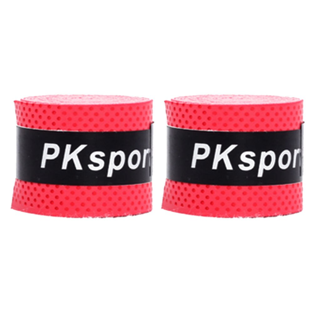Cinta para manillar de bicicleta, 2 uds., de cuero PU perforado, transpirable: Rojo