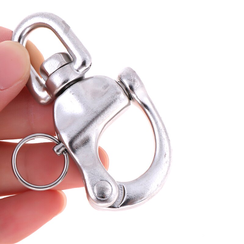 70mm Stainless Steel Quick Release Boat Chain Shackle Swivel Snap Hook