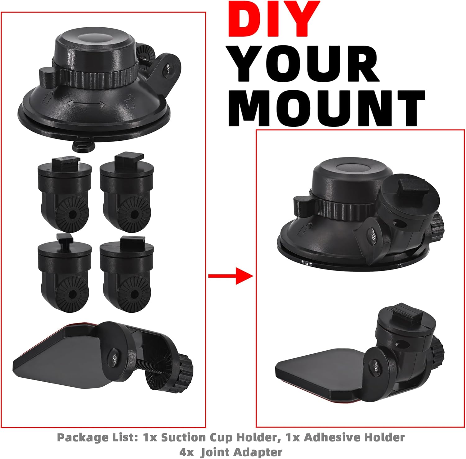 Voorruit Zuignap Mount Houder & Dashboard Zelfklevende Plakkerige Montagebeugel Voor Ssontong Biuone Izeker Z-Edge Spade Nexar