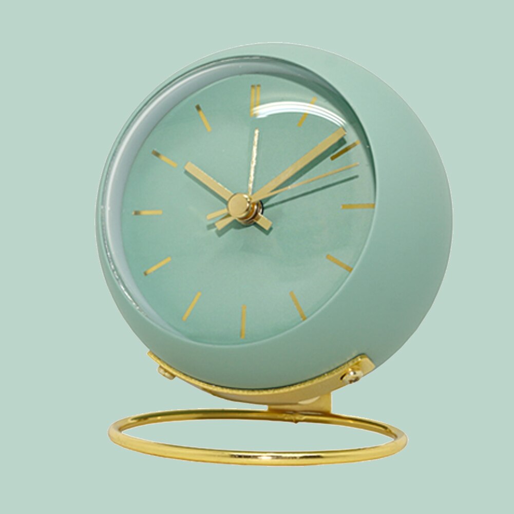 Silent Luminous Round Non Ticking Retro For Bedside Easy Use Analogue Alarm Clock Simple Home Office Bedroom Battery Operated