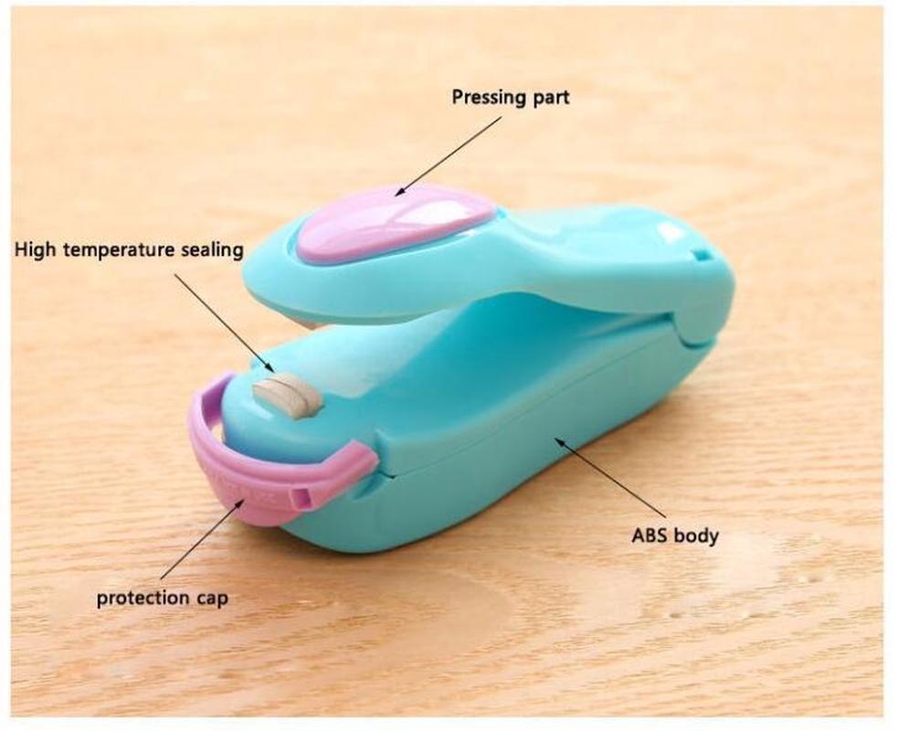 1PCS Electric Mini Sealing Machine Handheld Holder Heating Snack Sealing Machine Sealed Packaging Plastic Bag Sealed Food Bag