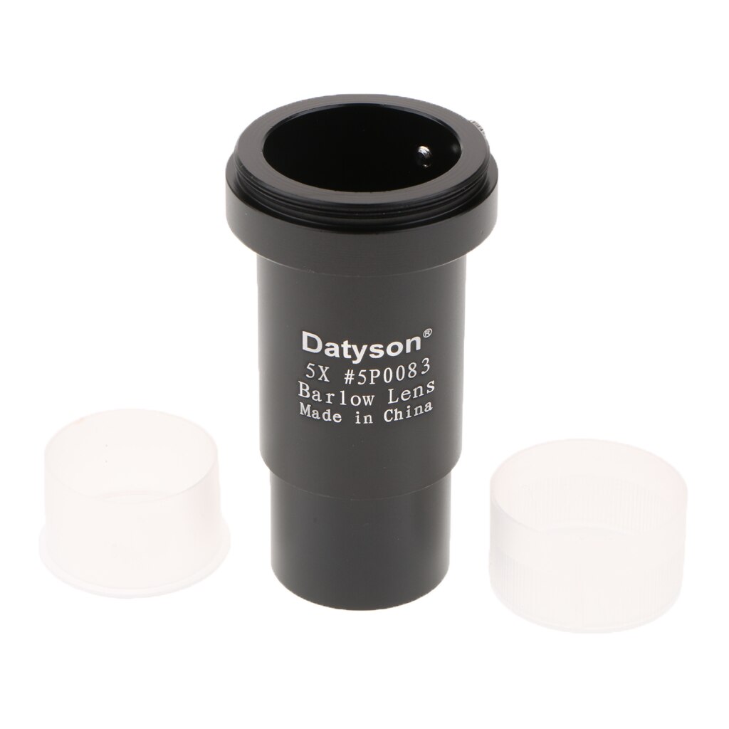 1.25 '' 31.7mm 5x förstoringsbarlow lins  m42- trådig flerskiktad för 1.25 tums astronomi teleskop okular svart