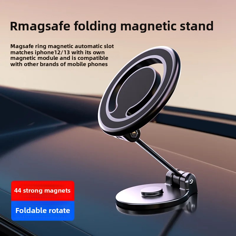 auto magnetische opvouwbare telefoonhouder Sterk magnetisme Draaibaar dashboard Navigatie Telefoonstandaard Universele auto-accessoires