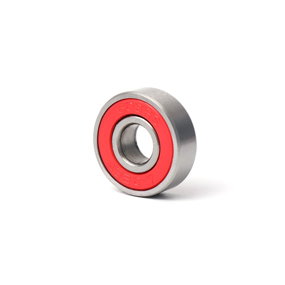 Acofuns 10pcs ABEC-7 Red Skateboard Bearings - 608RS 9x22x6mm Sealed Deep Groove Ball Bearings