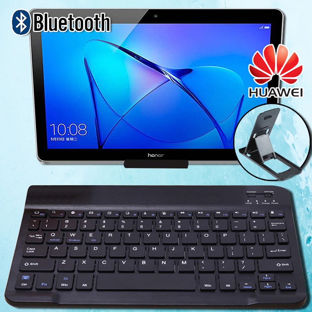 Miniteclado inalámbrico con Bluetooth para tableta Huawei Honor Pad 5/Play Note 9,6 &quot;/MediaPad M2 10/M3/M5/M6/T1/T2/T5, con soporte