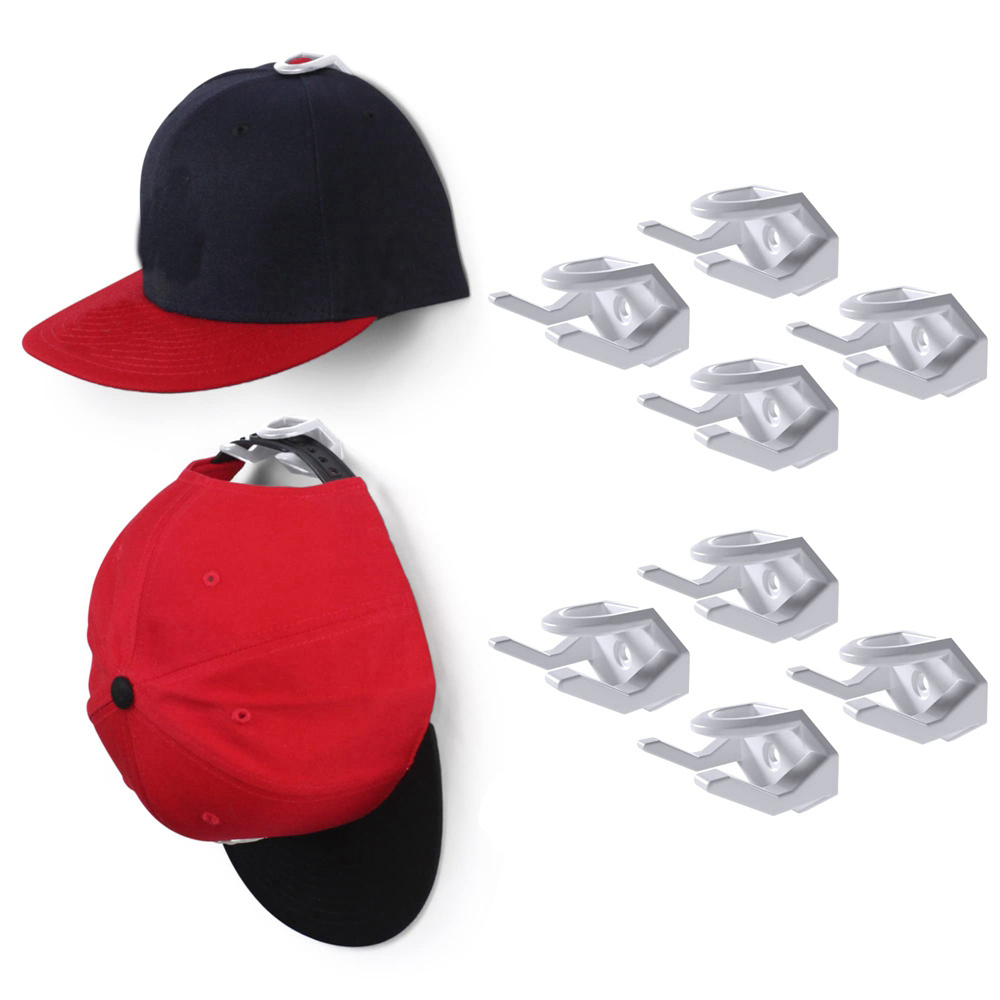 Estante para gorra de béisbol, soporte para sombrero, organizador de almacenamiento, perchas modernas para gorras de béisbol, organizador colgante para puerta y pared, 8 Uds.