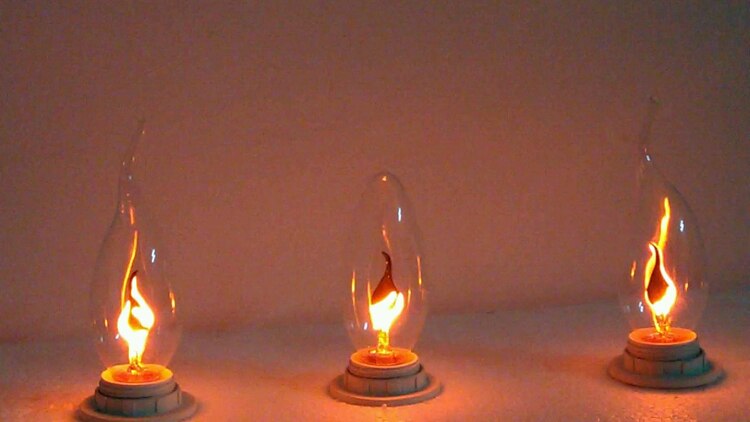 Ampoule lumineuse led e14e27, barre de bouche à vis KTV décoration créative, ampoule imitation flamme E12 2 pièces