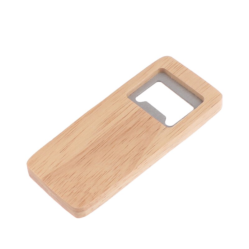 Bottle Opener Simple Jar Bottle Wrench Wood Multifunction Square-shaped Can Opener Kitchen Tool