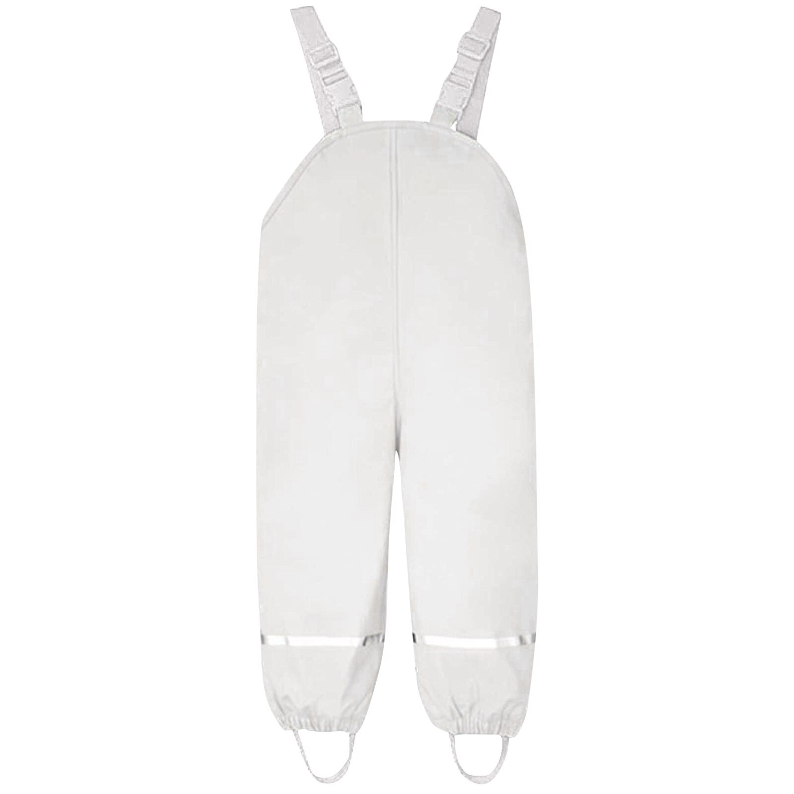 Kids Jongens Meisjes Regen Tuinbroek Winddicht Waterdicht Modder Jumpsuit Kleding Waterdicht Regen Broek Kinderen Bovenkleding Kinderen Outfits: WHITE / 4-5 Years