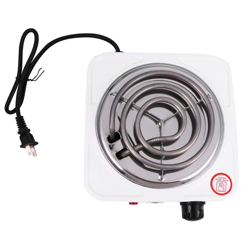 1Pc 1000W Electric Heater Stove Practical Electric Heater Single Burner (US Plug/EU Plug)): US Plug