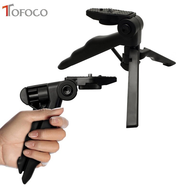 TOFOCO Handle Three-way Adjustable Arms Macro Tripod Desktop Beauty Leg Flexible Tripod Fits for Sony Canon Nikon Pentax Digital